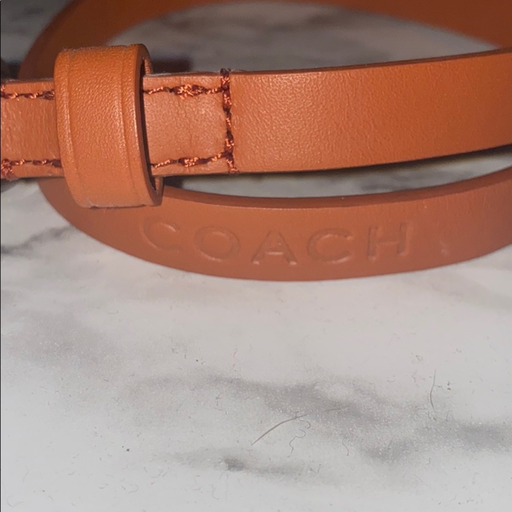 Coach Leather Wrap Bracelet